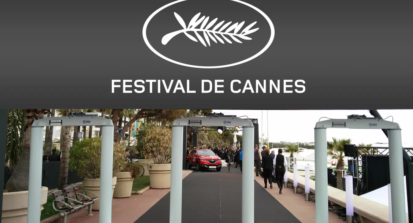 Installation de portiques CLASSIC au festival de Cannes