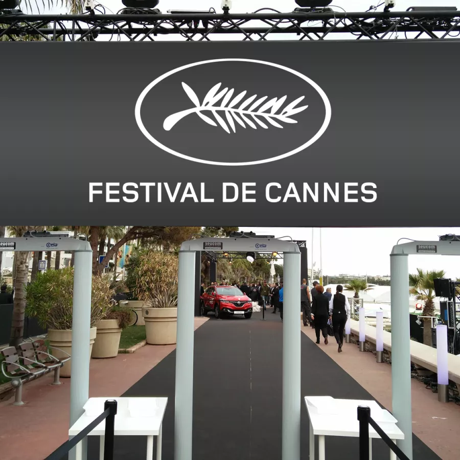 Installation de portiques CLASSIC au festival de Cannes